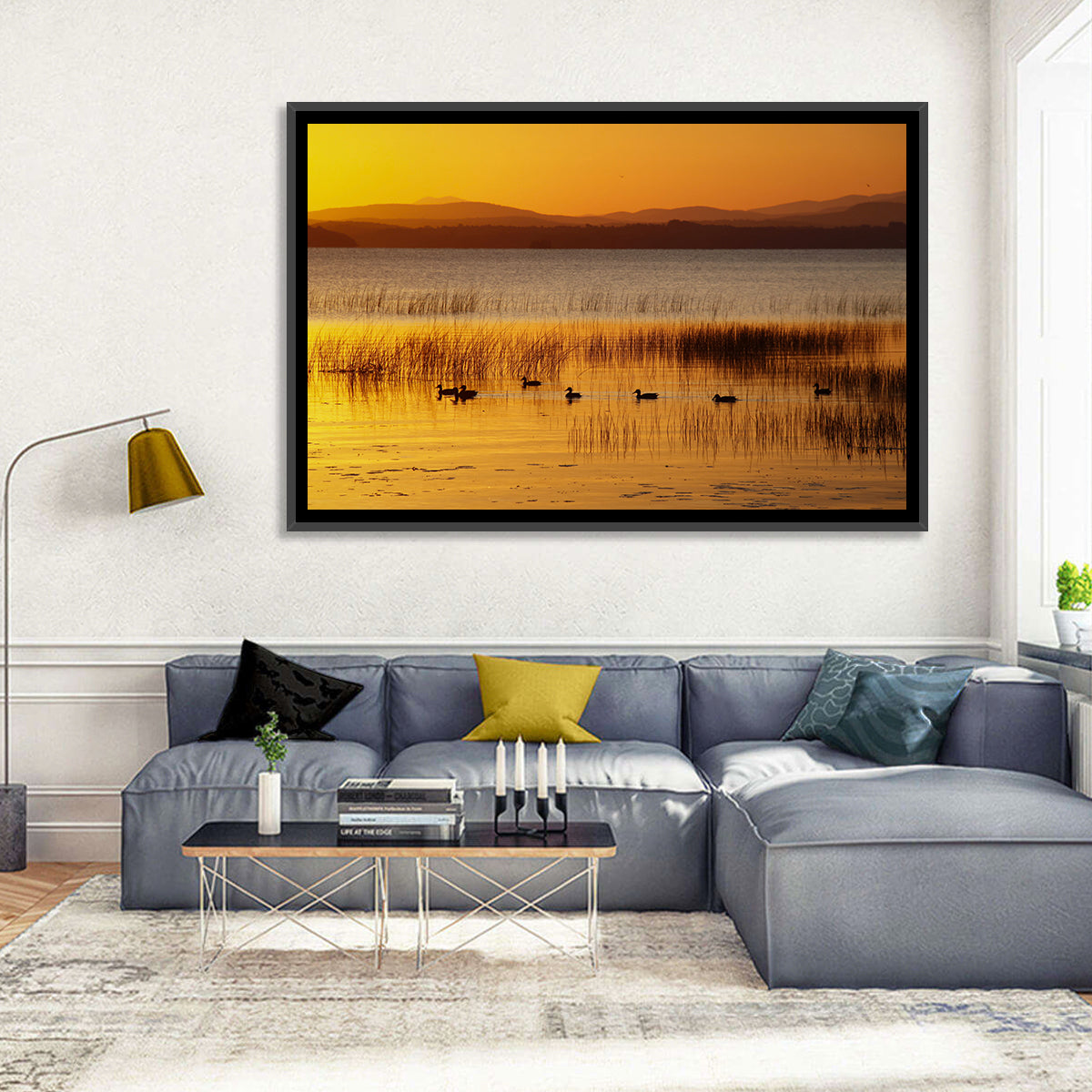 Lake Champlain Golden Sunrise Wall Art