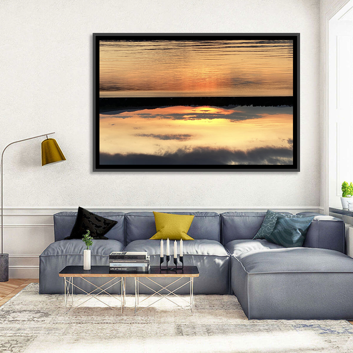 Lake Pleasant Golden Sunset Wall Art