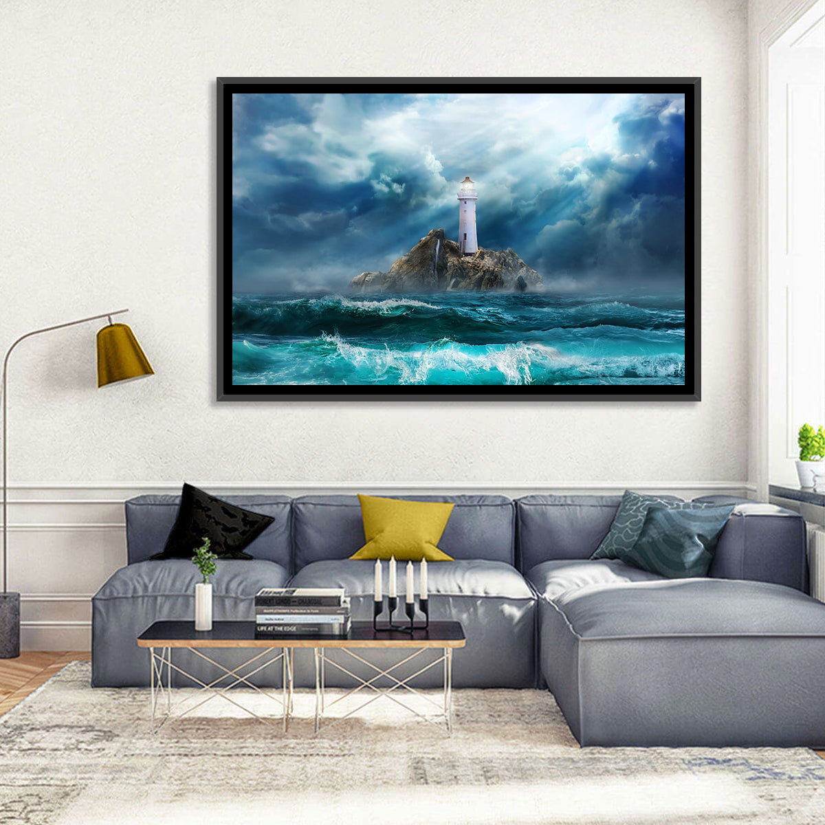 Rocky Island Lighthouse Wall Art