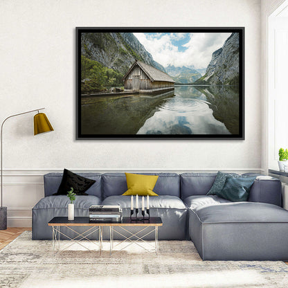 Königssee Boathouse at Obersee Wall Art