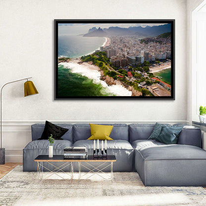 Ipanema Coast Aerial View Wall Art