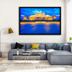 Palace of the Parliament at Twilight Wall Art