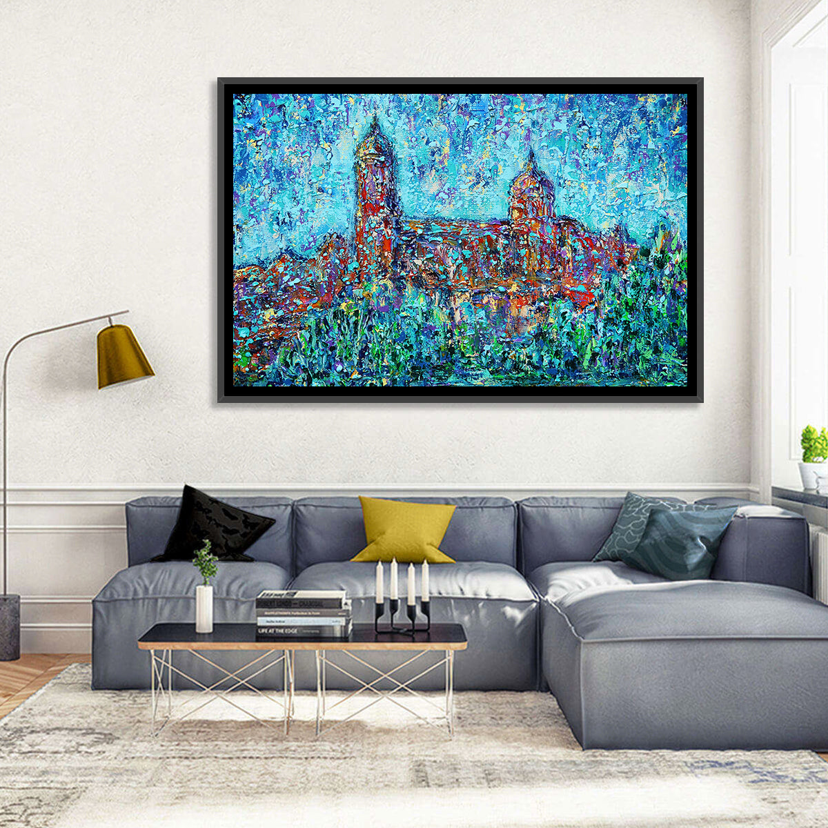 Salamanca Dual Domes Reflection Wall Art