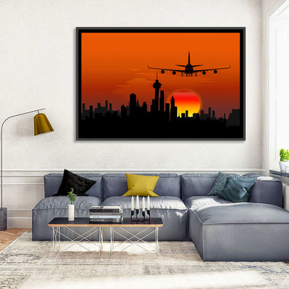 Landing Airplane Wall Art