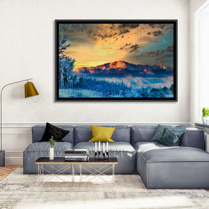 Pikes Peak Sunset Wall Art