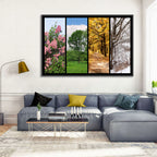 Four Seasons Tree Collage Wall Art