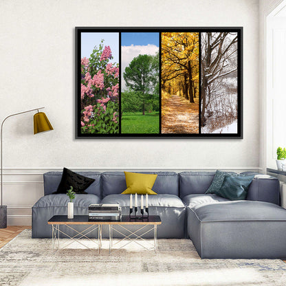 Four Seasons Tree Collage Wall Art