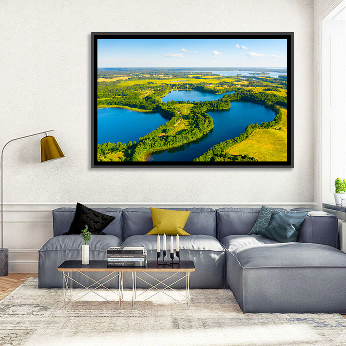 Narachanski Lake Meadows Aerial View Wall Art