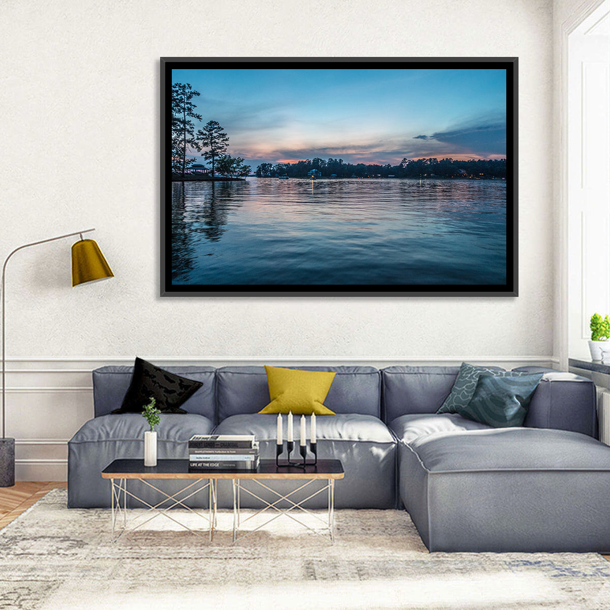 Lake Wateree Twilight Reflection Wall Art