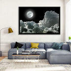 Cloudy Moonlight Wall Art