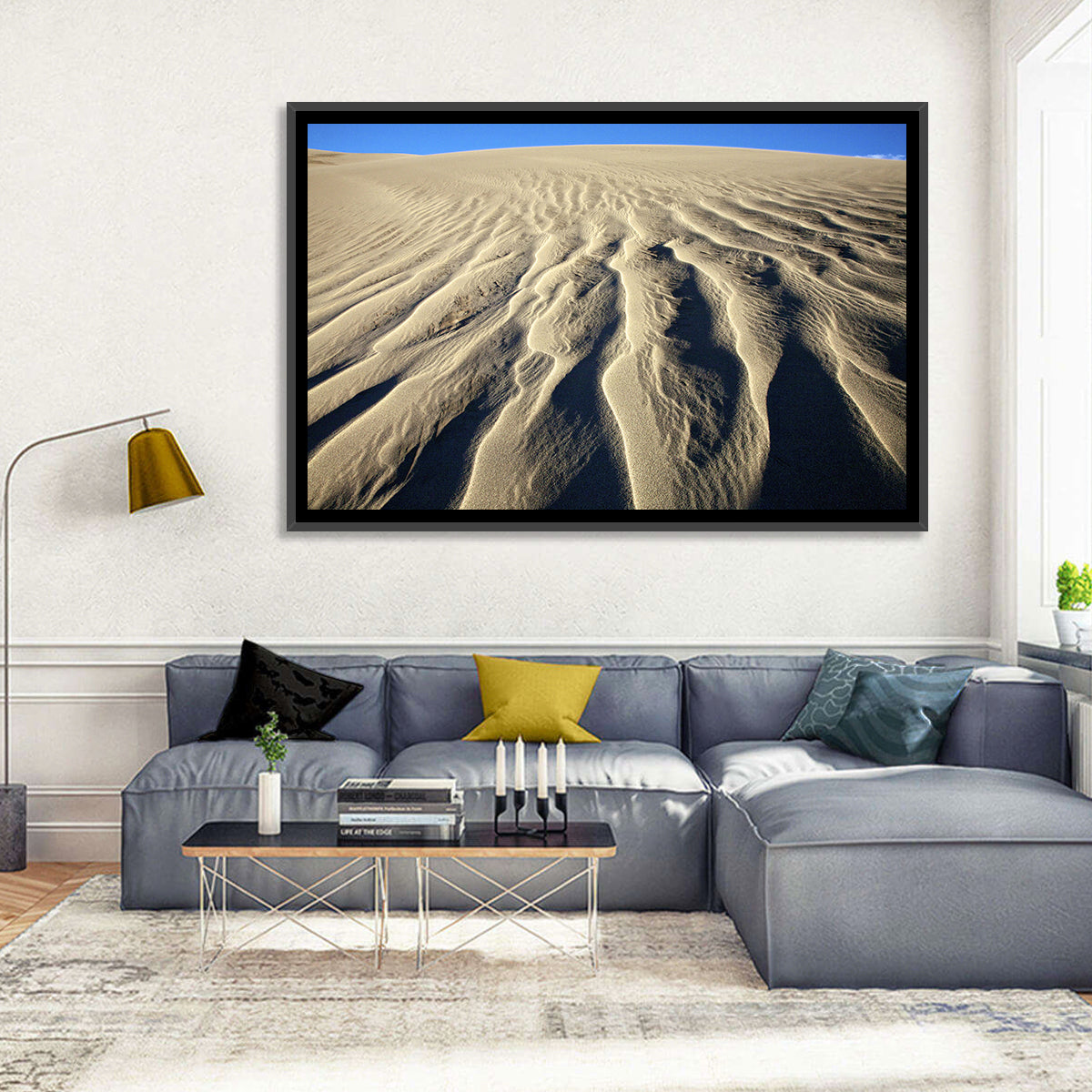 Endless Rippled Sand Dunes Wall Art