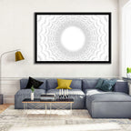 White Bubble Sphere Tunnel Wall Art