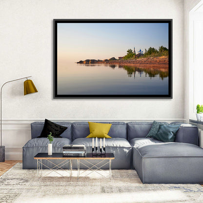 Lake Peipus Sunset with Blue Domes Wall Art
