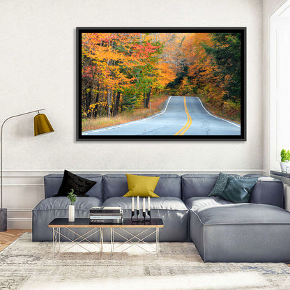 Autumn Road in New Hampshire Wall Art