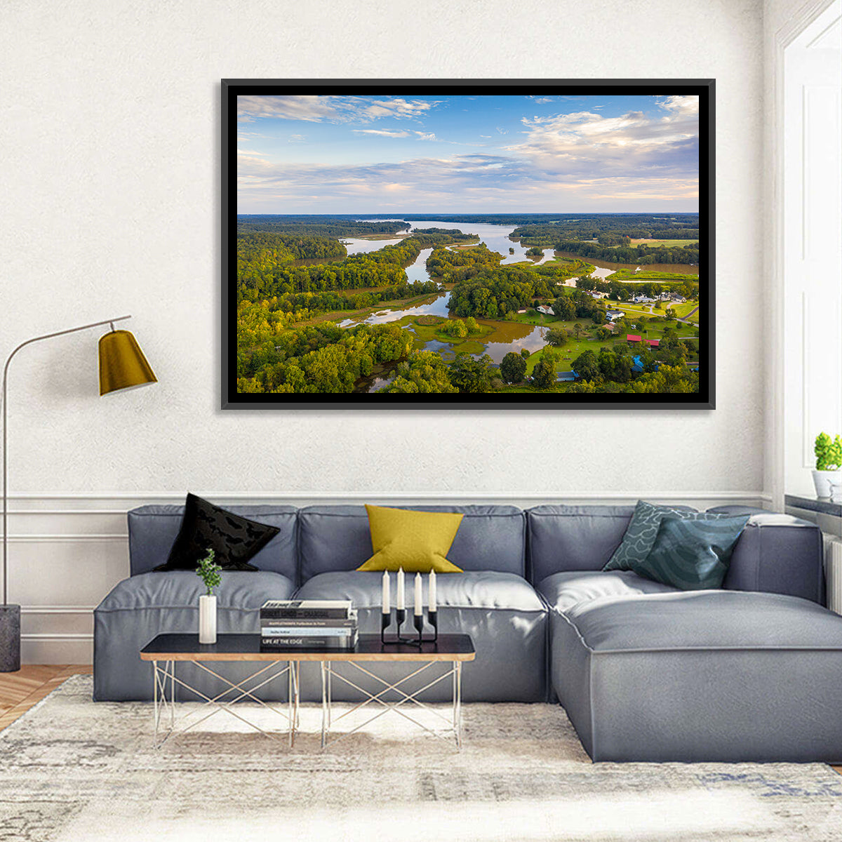 Lake Oconee Aerial Landscape Wall Art