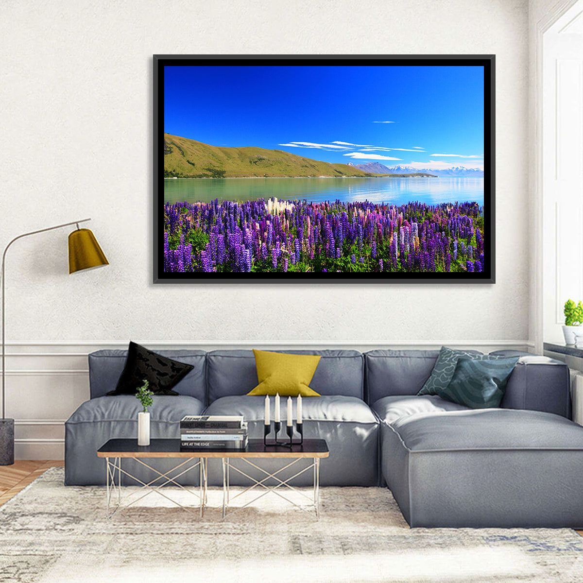 Lake Tekapo Lupine Fields Wall Art
