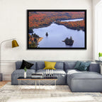 Lake Monroe Aerial with Islands Wall Art