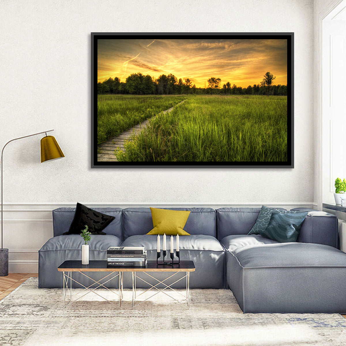 Irwin Prairie Boardwalk Sunset Wall Art