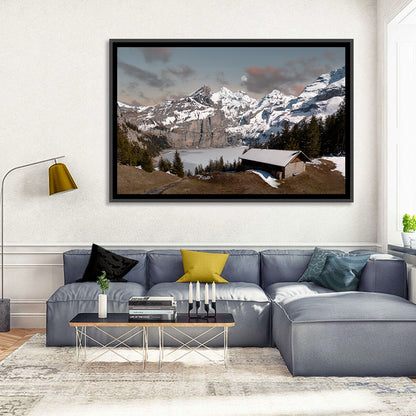 Oeschinensee Winter Landscape Wall Art