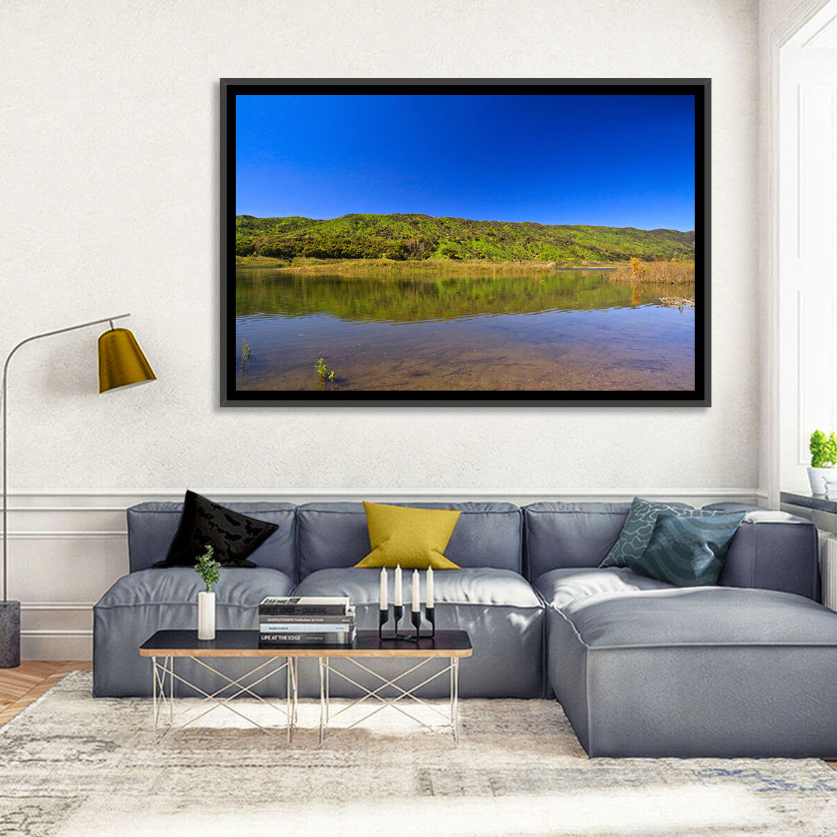 Santa Barbara Lake Reflection Wall Art