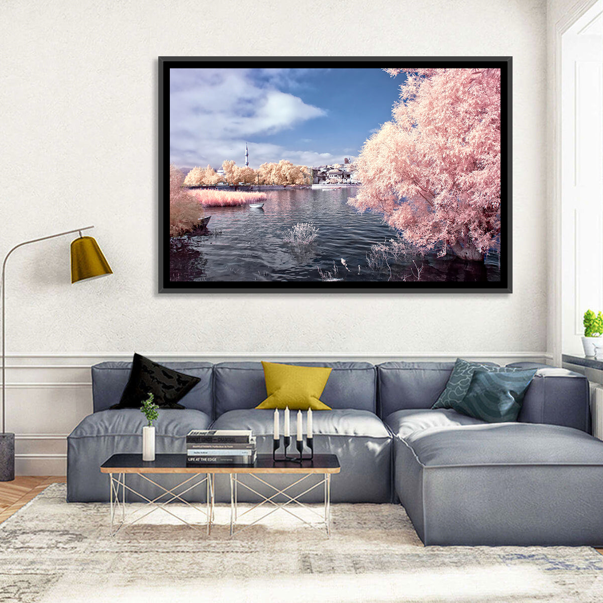 Golyazi Lake Infrared Landscape Wall Art