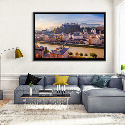 Salzburg Skyline at Golden Hour Wall Art