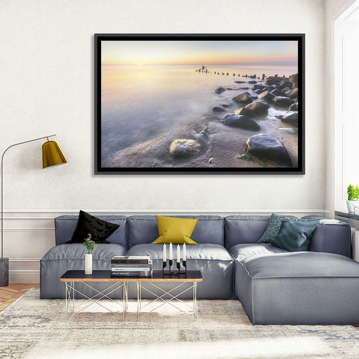 Michigan Shoreline Pilings Wall Art