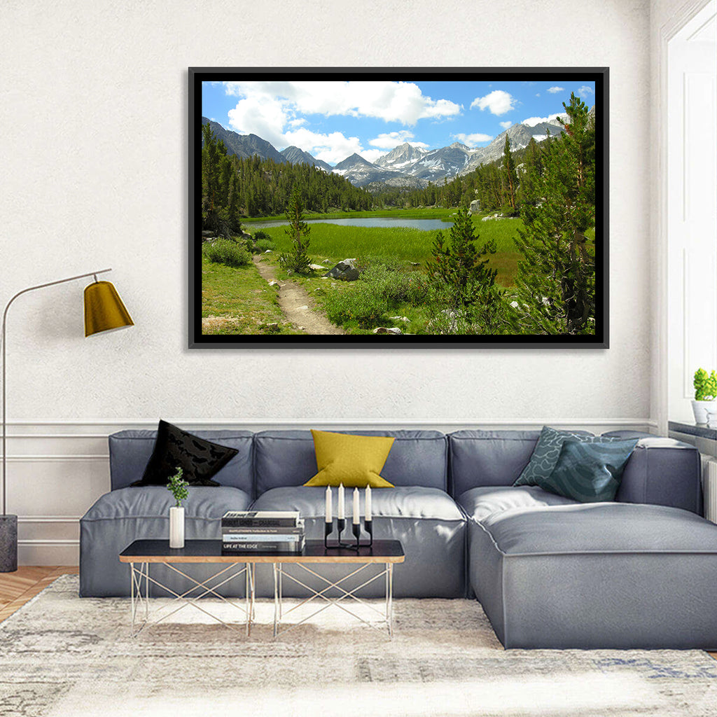 Sierra Nevada Trail to Snow Capped Peaks Wall Art