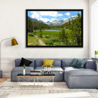 Sierra Nevada Trail to Snow Capped Peaks Wall Art