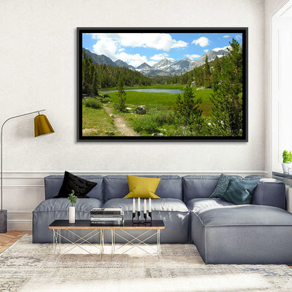 Sierra Nevada Trail to Snow Capped Peaks Wall Art