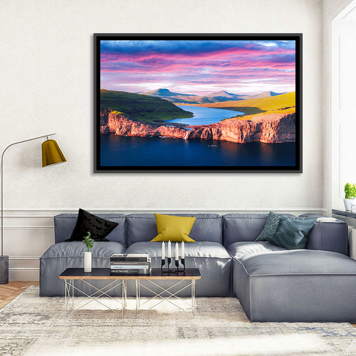 Sørvágsvatn Sunset Wall Art