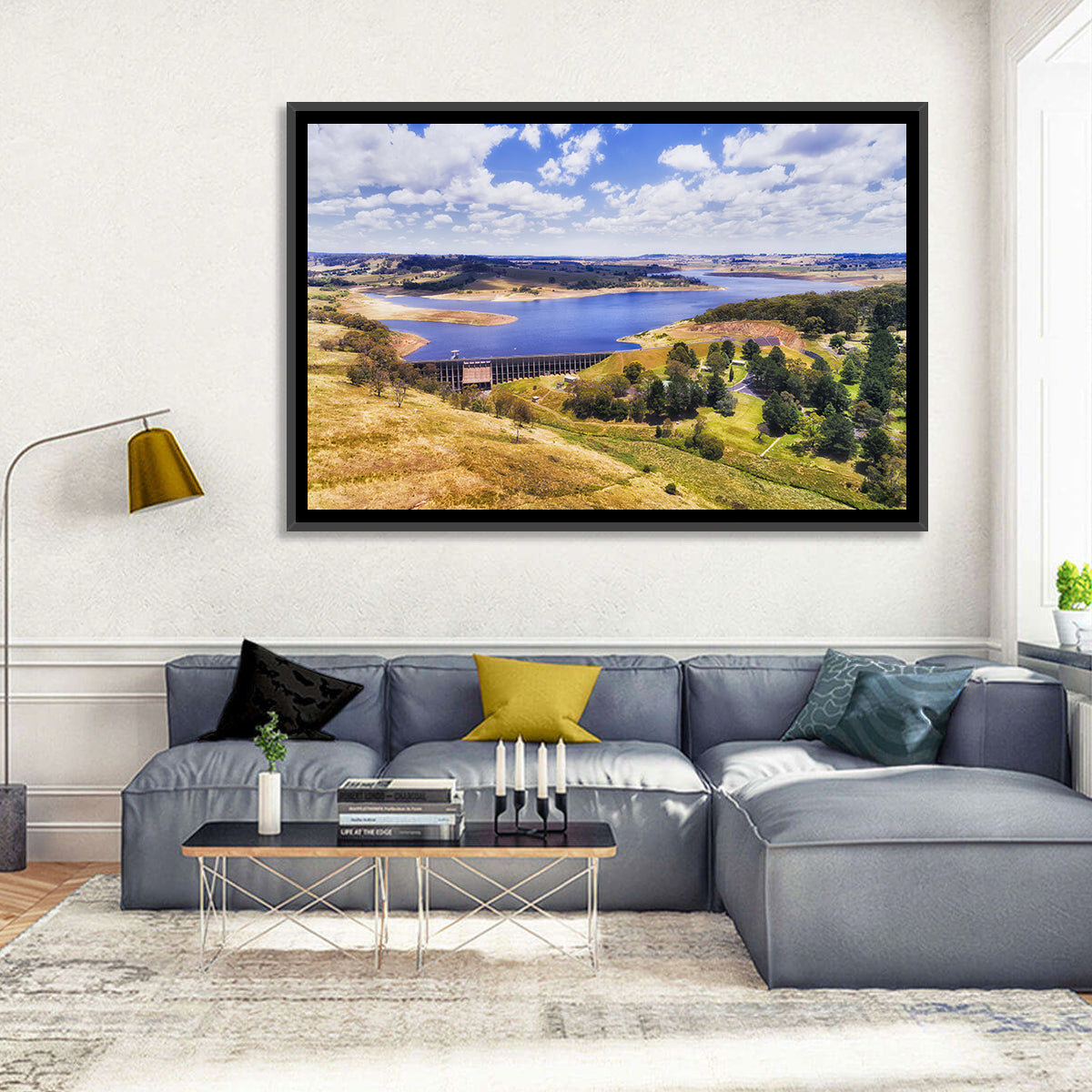 Oberon Lake Aerial Landscape Wall Art