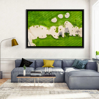 Aerial Golf Course Landscape Wall Art