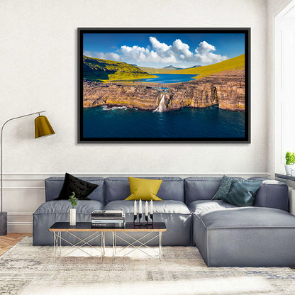 Mulafossur Waterfall Gasadalur Wall Art