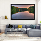 Estonian Lake at Golden Hour Wall Art