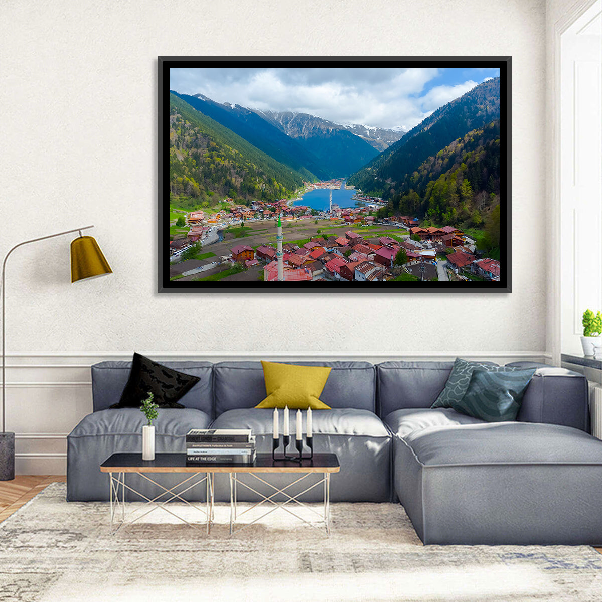 Uzungöl Village Lake View Wall Art