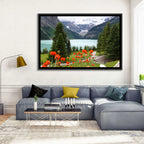 Lake Louise Poppies Wall Art