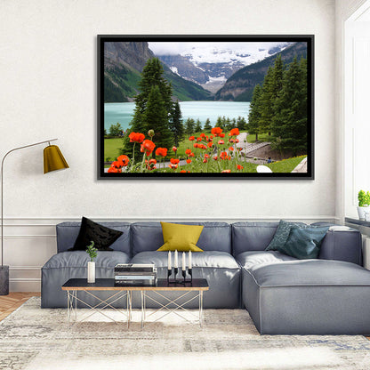 Lake Louise Poppies Wall Art