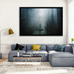 Foggy Forest Pathway Wall Art