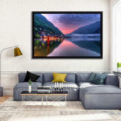 Hallstatt Mountain Village Wall Art