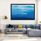 Trust the Process Mountain Layers Wall Art
