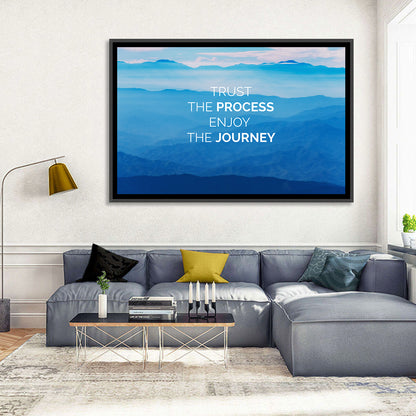 Trust the Process Mountain Layers Wall Art