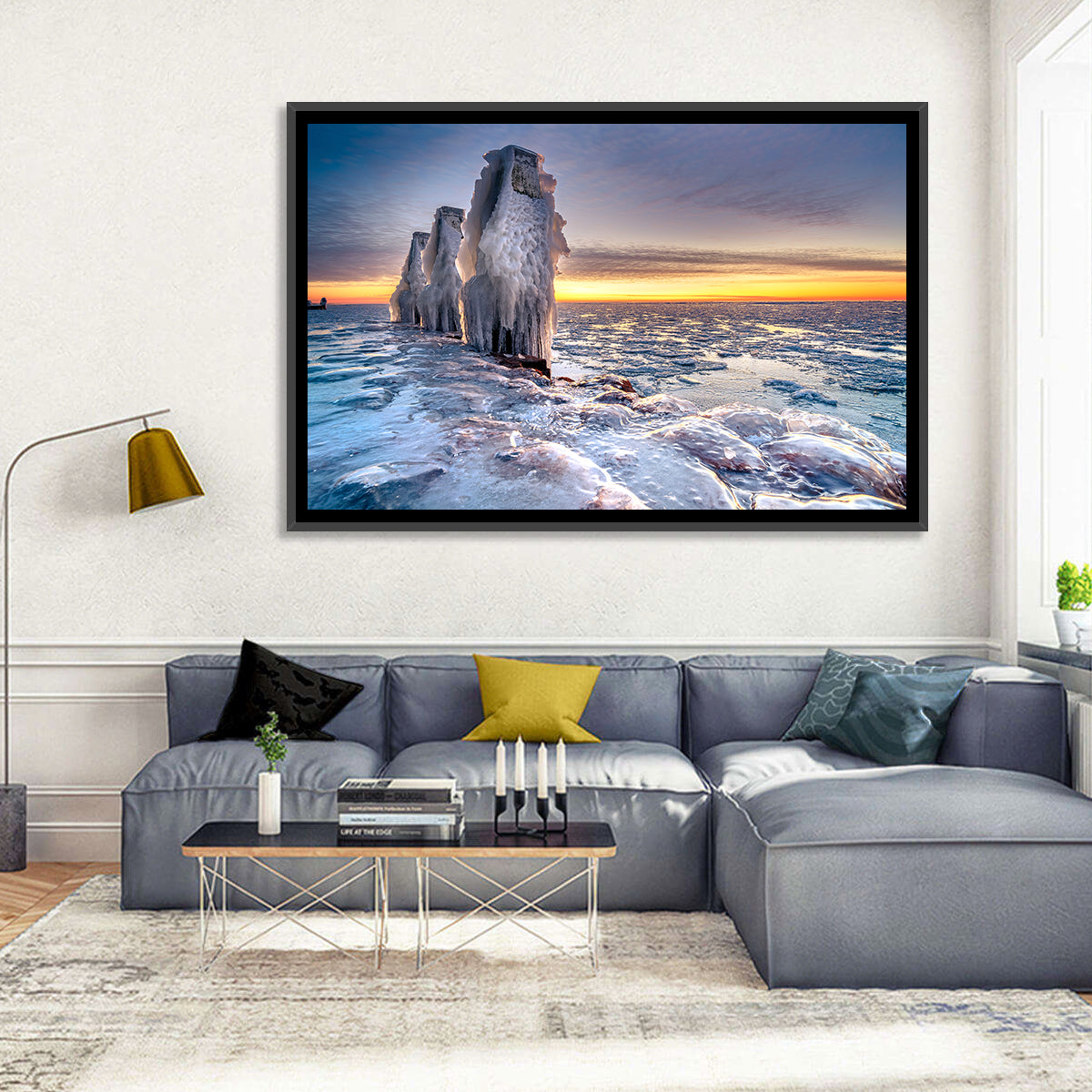 Netherlands Ice Sculpture Wall Art in a room, landscape