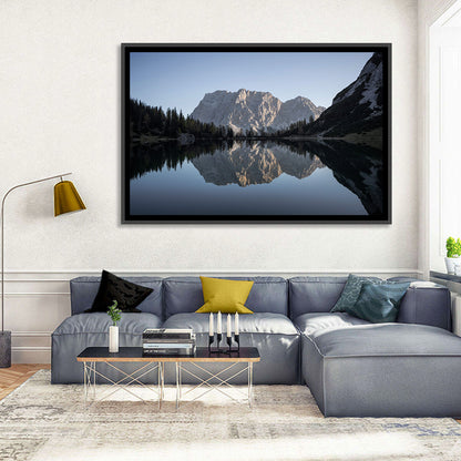 Zugspitze from Lake Seebensee Wall Art