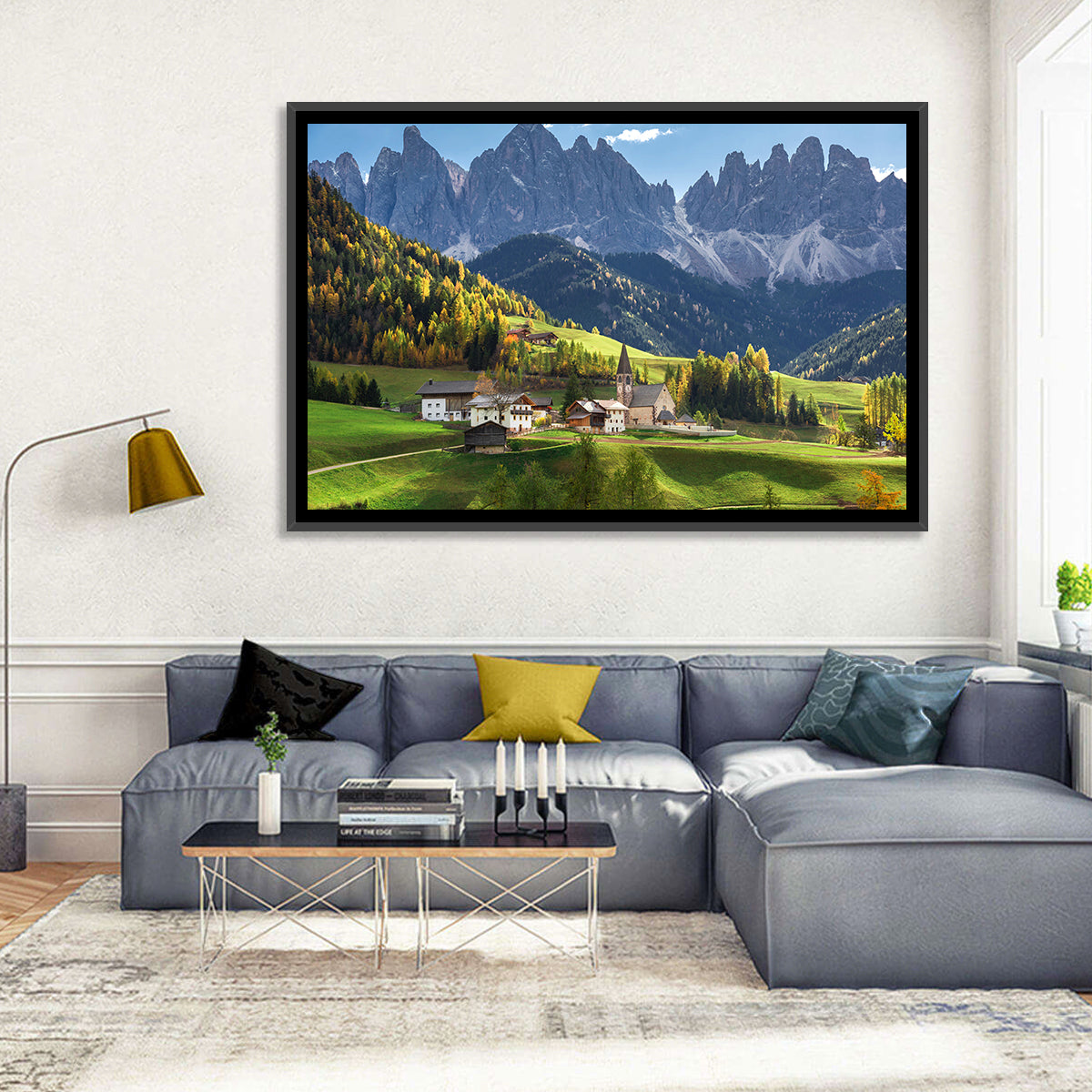 Santa Maddalena Autumn Village Wall Art