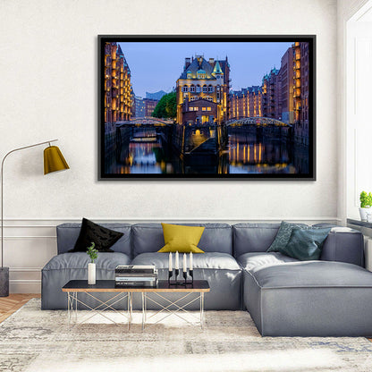 Wasserschloss Blue Hour Reflections Wall Art