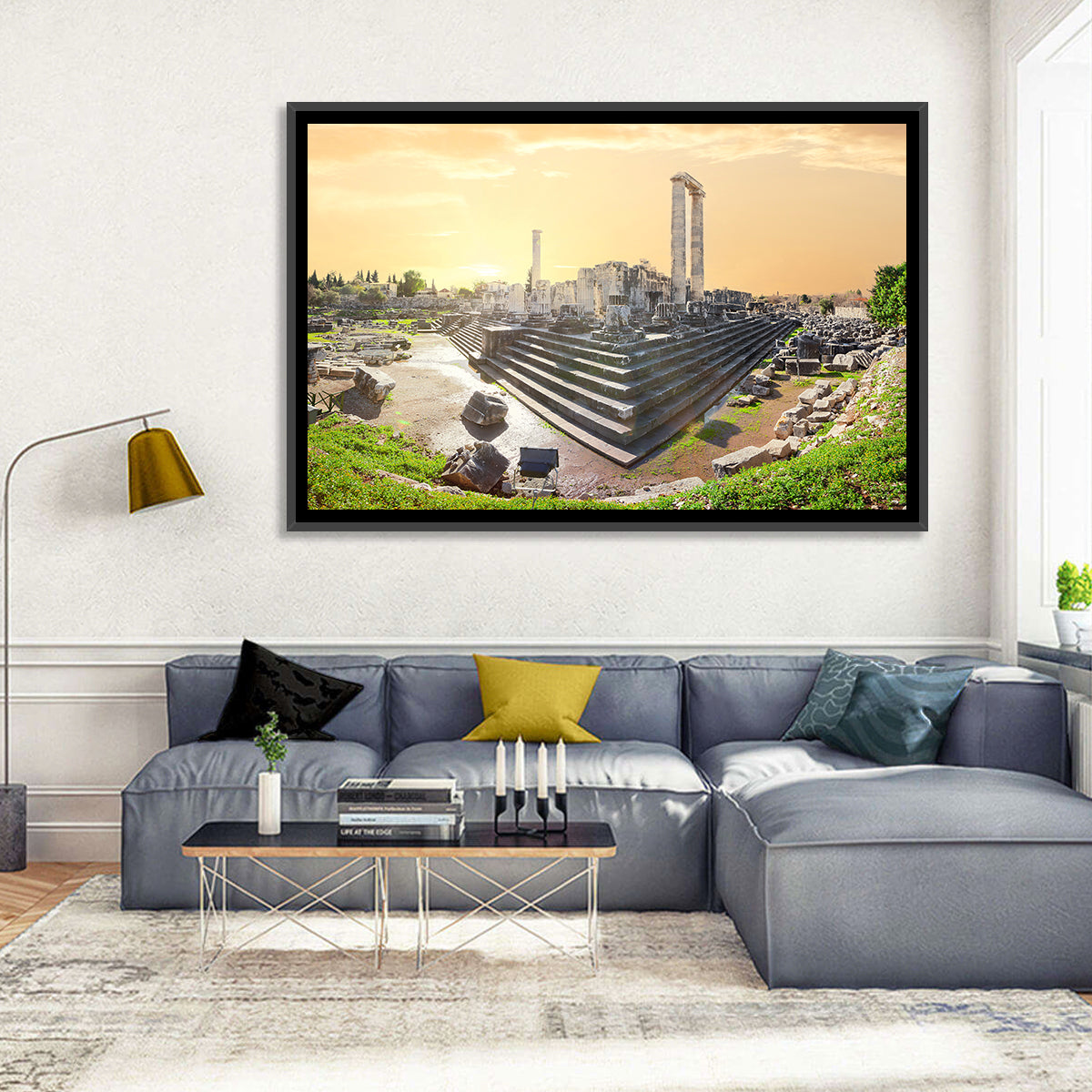 Temple of Apollo at Didyma at Golden Hour Wall Art