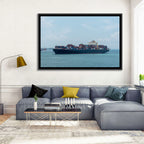 Harbor Container Ship at Sea Wall Art