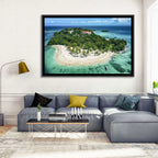 Cayo Levantado Aerial Beach Resort Wall Art