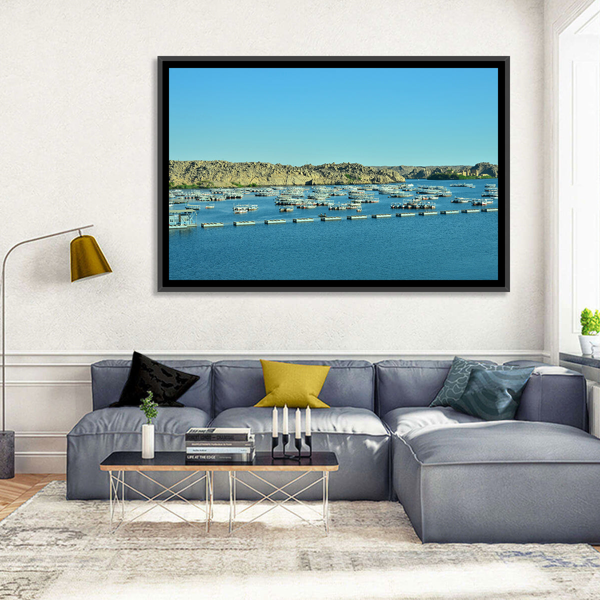 Philae Harbor, Lake Nasser Wall Art